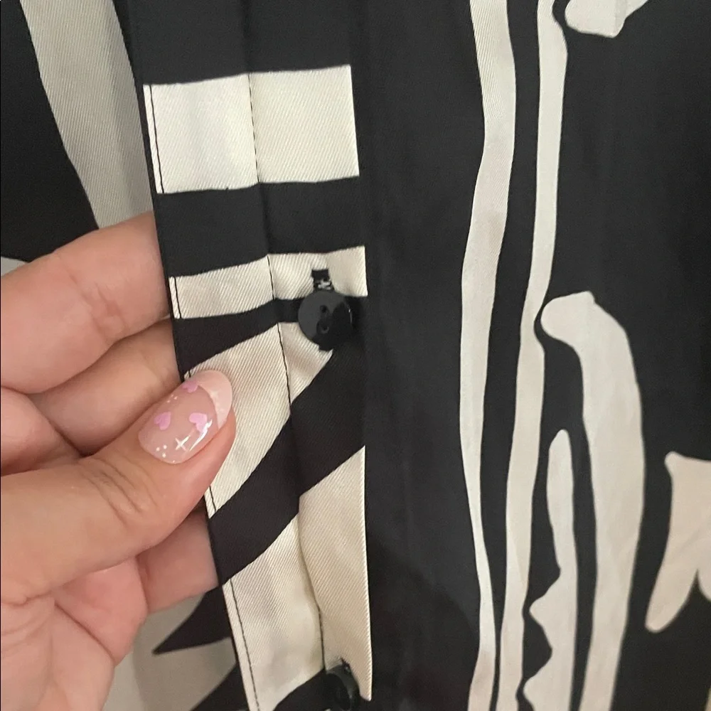 Mango Black and White Maxi Dress - Picture 4 of 7